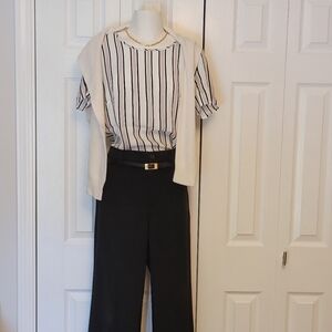 DYNAMITE striped top